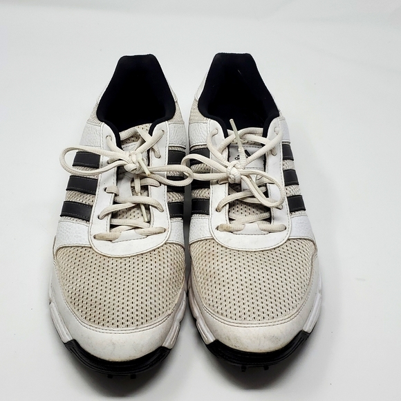 Men's Adidas Cleats Size 11 White and Gray - Picture 3 of 7